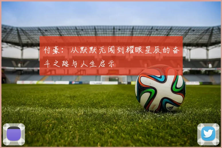 付豪：从默默无闻到耀眼星辰的奋斗之路与人生启示